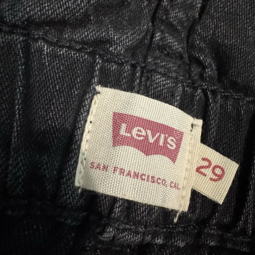 Levi's Baggy Dad Mid Rise Straight Leg Tapered Paperbag Waist Snap Zip Fly READ - Picture 7 of 12